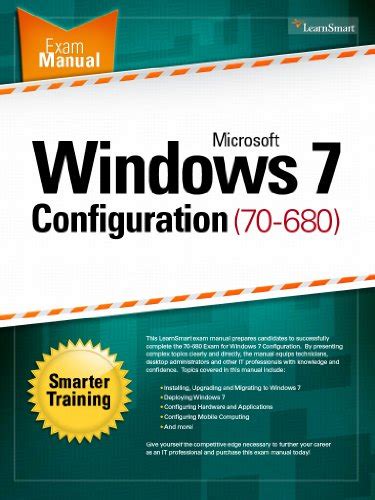 70 680 Windows 7 Configuration With Lab Microsoft Official Academic Course Series