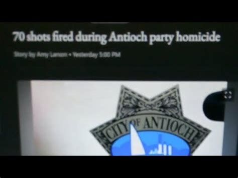 70 shots fired during Antioch party homicide