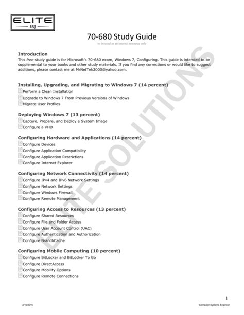 Download 70 680 Study Guides Ods 