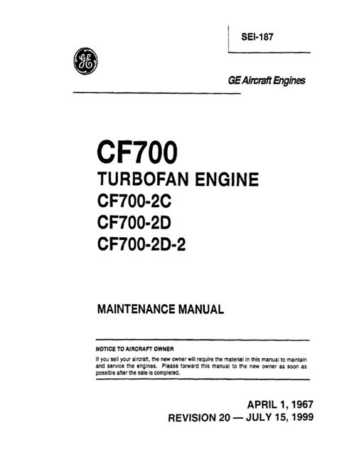 700 Maintenance Manual