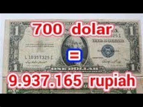 700 DOLLAR BERAPA RUPIAH - TERJAWAB! 700 ribu dollar berapa rupiah