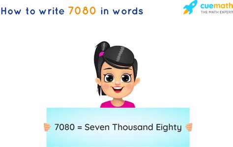 7080 In Words