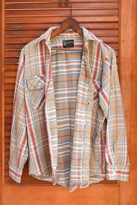 70s Flannel Shirt - Etsy