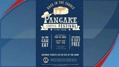 70th Annual Lubbock Lions Club Pancake Festival on …