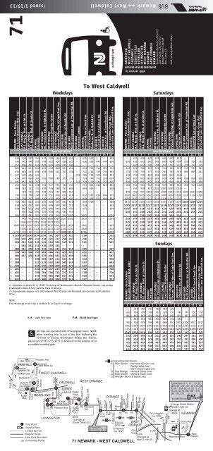 71 Bus Schedule