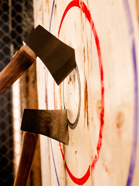 715 axe throwing. Axe throwing started popping up in bars around Portland back in 2018. The scene was growing quickly -- until COVID hit in 2020. While the virus definitely slowed the growth due to people not being ... 