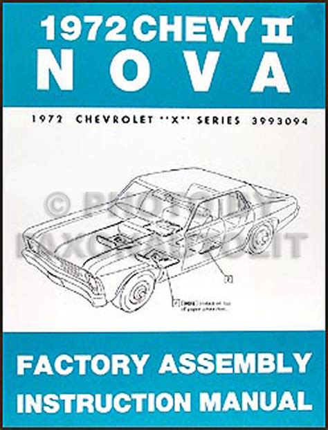 72 chevy 2 nova assembly manual. - Ley de vías generales de comunicación..