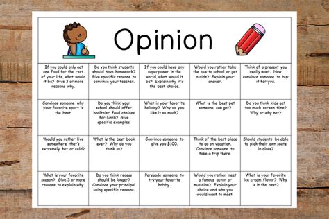 72 Fun Opinion Writing Prompts That Students Will Elementary Opinion Writing Template - Elementary Opinion Writing Template