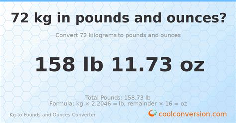 72 Oz Kg