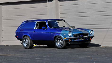 1973 Chevrolet Vega GT Wagon Additional Info: full custom frame, tubbed, narrowed Ford 9 inch, 433:1 Eaton Posi, Ladder Bar Suspension, 5 stud front spindles, disc brakes, 2 hours maximum on a balanced and blue printed, high nickel content 1969 350 standard bore block, 11 to 1 compression, turbo casting heads, rare Edlebrock Tarantula intake, Holley, Headers, Engine has not been fired in a .... 