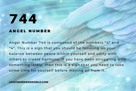 Jan 14, 2024 · Angel number 744 is a comb