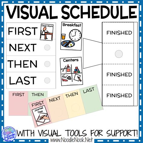 75 Blank Visual Schedule Template Printable Photo for Visual Schedule