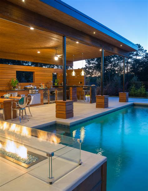 75 Modern Pool House Ideas You