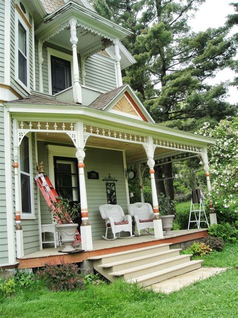 75 Beautiful Victorian Porch Ideas And Designs Houzz Victorian House With Balcony - Victorian House With Balcony