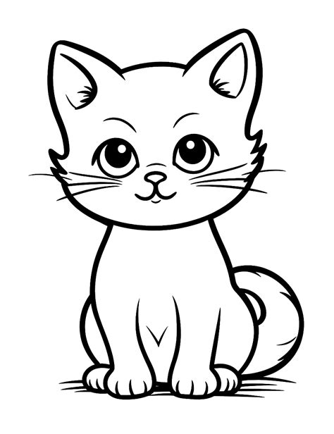 75 Cat Coloring Pages 2024 Free Printable Sheets Baby Kitten Coloring Page - Baby Kitten Coloring Page