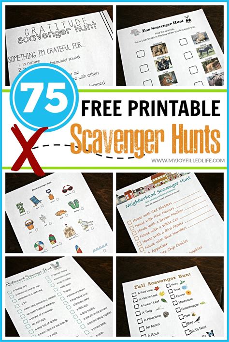 75 Free Printable Scavenger Hunts My Joy Filled Printable Internet Scavenger Hunts - Printable Internet Scavenger Hunts