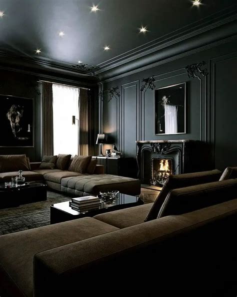 75 Modern Black Living Room Ideas You Ll Black Rooms Designs - Black Rooms Designs