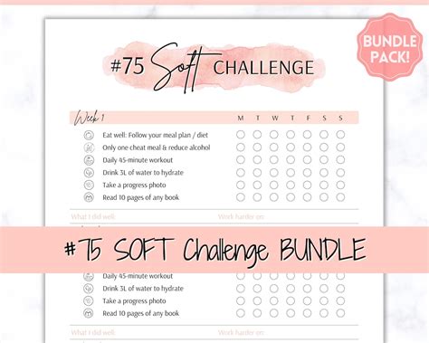 Get this free 75 Medium printable tracker, a free 75 Soft Challenge tracker, a free 75 Hard Challenge tracker and many more free and valuable printables by signing up for my resource library below.. 