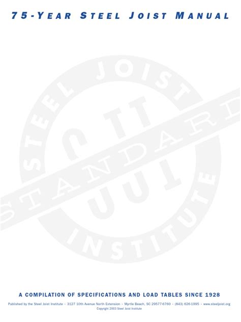 Read Online 75 Year Joist Guide 