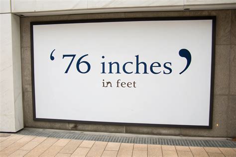 76 Inch To Feet