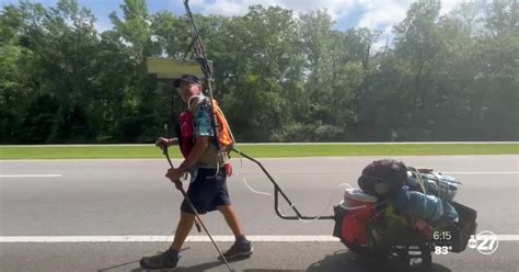 76-year-old walks U.S. for the 9th time in hopes to spread love and prevent suicide