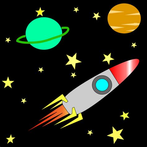 7636 space clipart for kids Public domain vectors