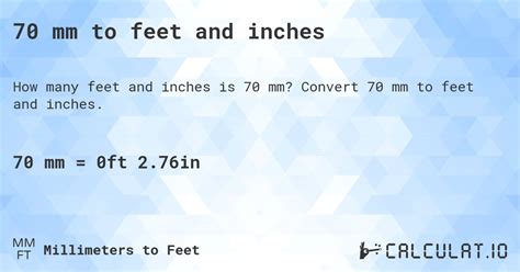 76in In Feet