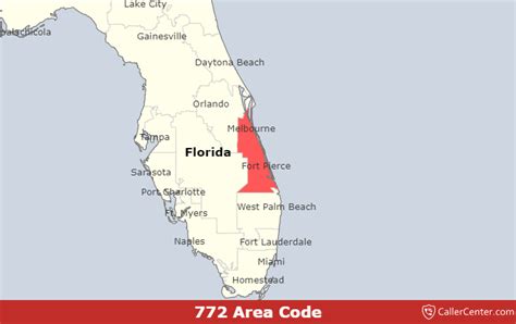 772 area code florida