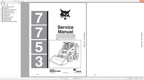 Read Online 7753 Bobcat Service Manual 
