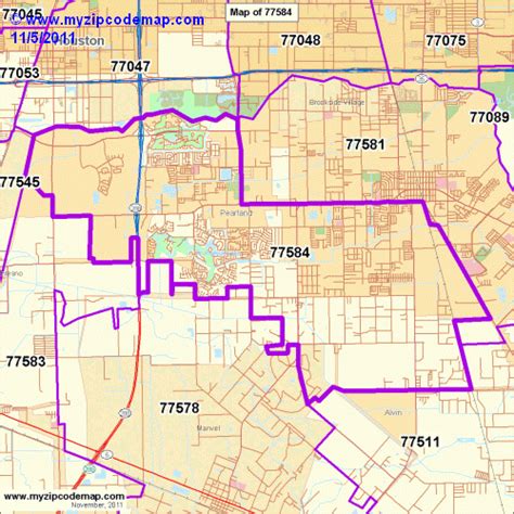 77584, Pearland, TX Zip Code Map - MapQuest