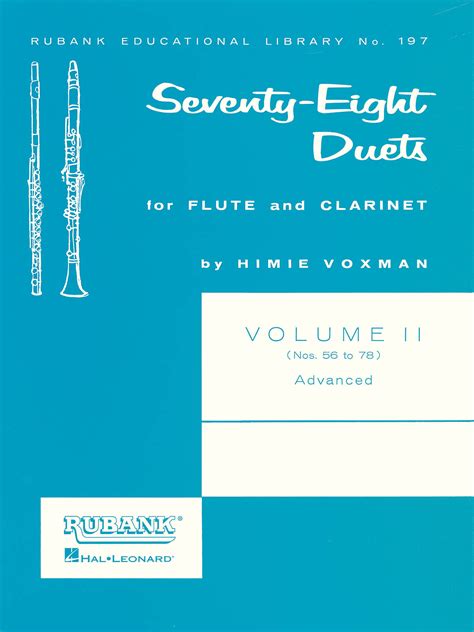 78 duets for flute and clarinet volume 2 advanced