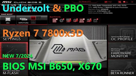 7800x3d bios settings msi.  In this video, I&rsquo;ll show you how to properly undervolt the A...