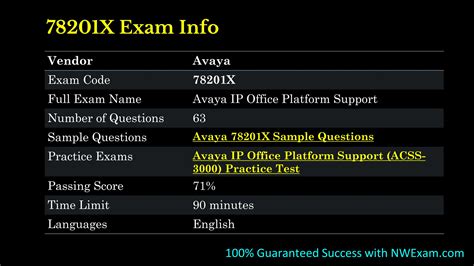 78201X Exam