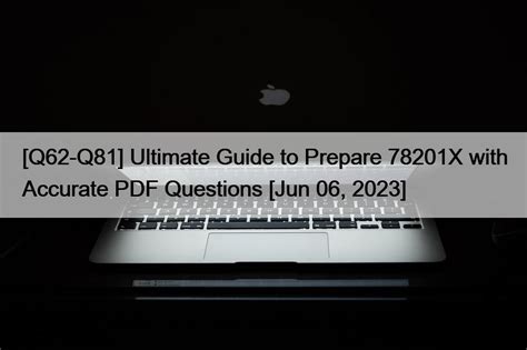 78201X Prüfungs Guide