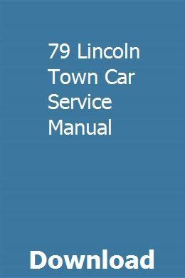 79 lincoln town car service manual. - Jcb tm200 tm270 tm300 telescopic handler service manual.