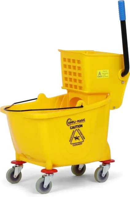 79358 Commercial Mop Bucket with Side Press Wringer, 26 …