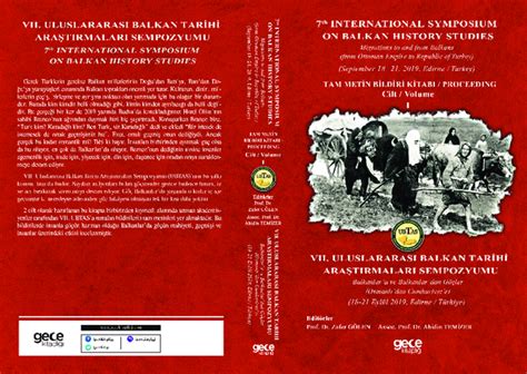 7th INTERNATIONAL SYMPOSIUM ON BALKAN HISTORY. 