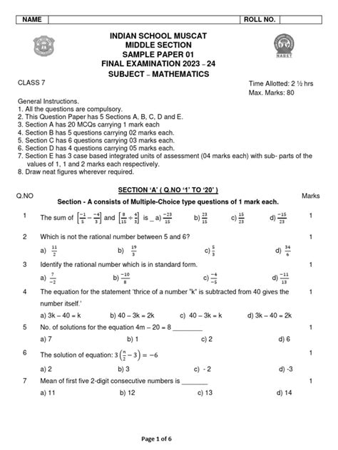 7th Class Final Paper