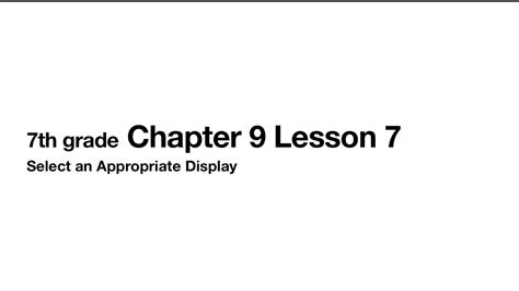 7th Grade Chapter 9 School Sites