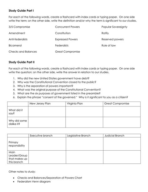 7th grade civics study guide