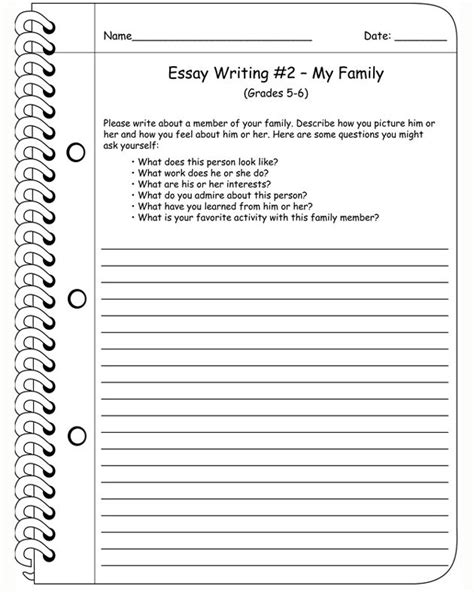 7th Grade Essay Writing   Free Printable Essay Writing Worksheets For 7th Grade - 7th Grade Essay Writing