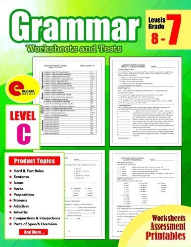 7th Grade Grammar Workbook With Answer Key