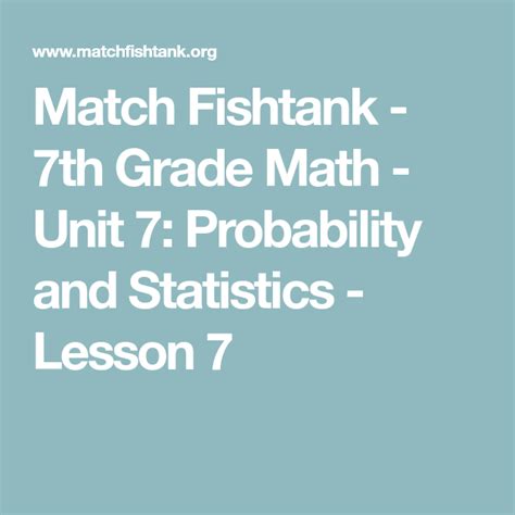 7th Grade Math Probability Fishtank Learning 7th Grade Math Probability - 7th Grade Math Probability