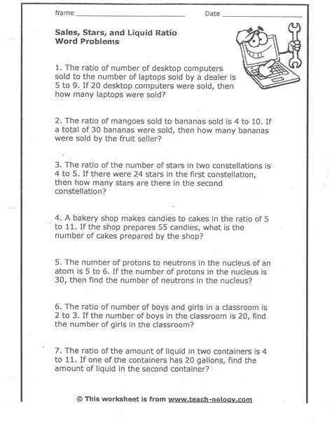 7th Grade Math Word Problems And Answers