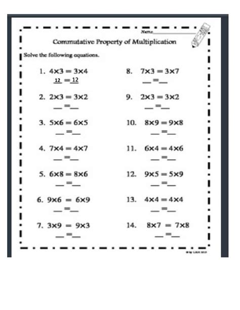 7th Grade Properties Of Multiplication Educational Resources Algebra Properties Worksheet 7th Grade - Algebra Properties Worksheet 7th Grade