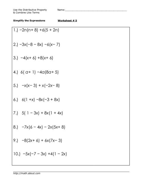 7th Grade Reverse Distribution Worksheet   Welcome To 7th Grade Pre Algebra With Mrs - 7th Grade Reverse Distribution Worksheet
