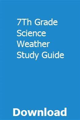7th grade science weather study guide. - New zealand fish a complete guide.