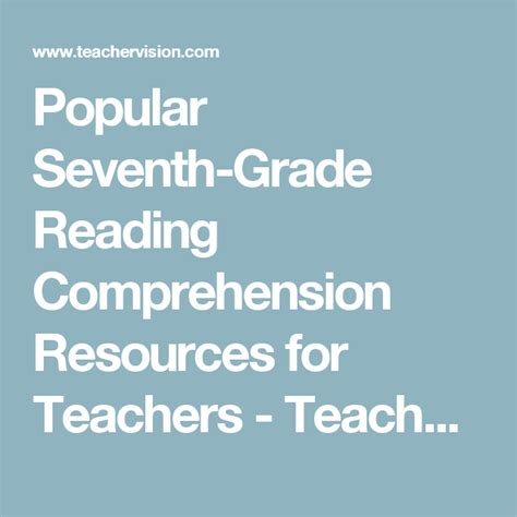 7th Grade Teachervision Teaching 7th Grade - Teaching 7th Grade