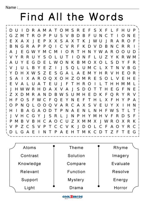 7th Grade Word Search Free Word Searches 7th Grade Word Search - 7th Grade Word Search