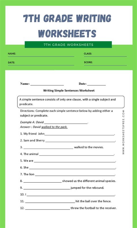 7th Grade Writing Worksheets Journalbuddies Com Writing Worksheets For 7th Grade - Writing Worksheets For 7th Grade